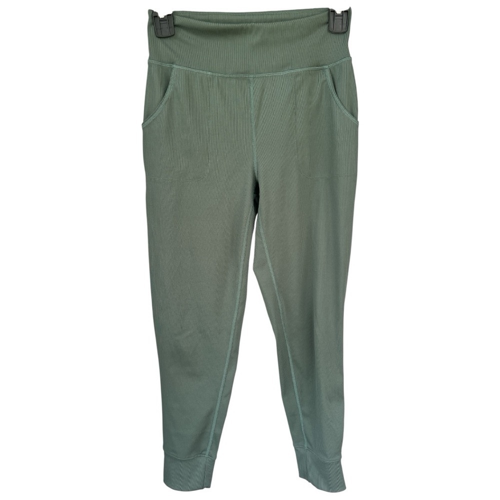 Old Navy Active High-Rise Ribbed Jogger Green Like New Girls Sz 10